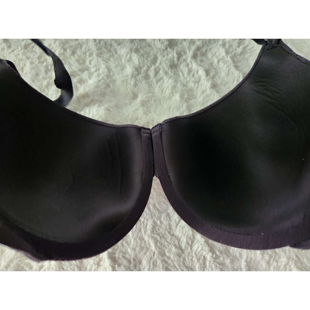 Maidenform Women's Black Striped Mesh Full Coverage Bra Size 40DD Style 05701 - Picture 7 of 9